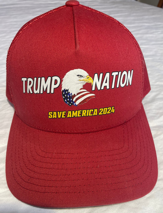 TRUMP NATION HAT Save America 2024