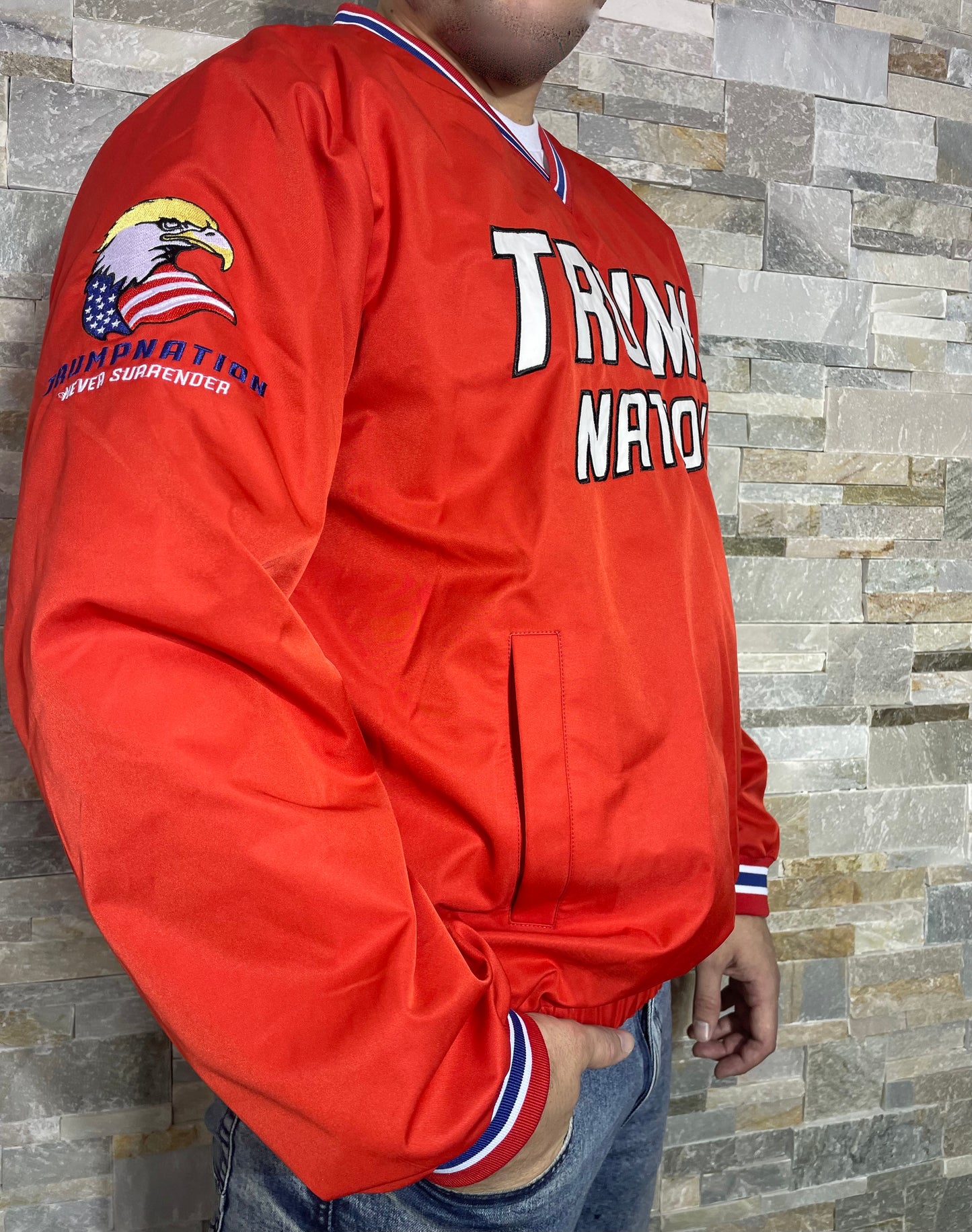 TRUMP NATION windbreaker jacket