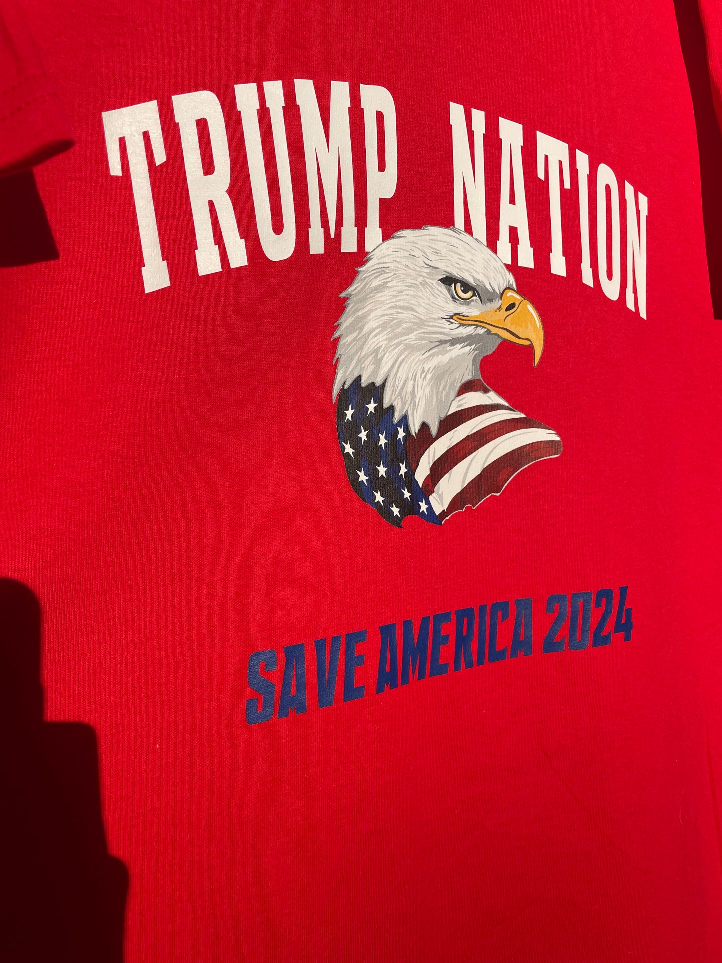 Save America 2024 Red T shirt TRUMP NATION